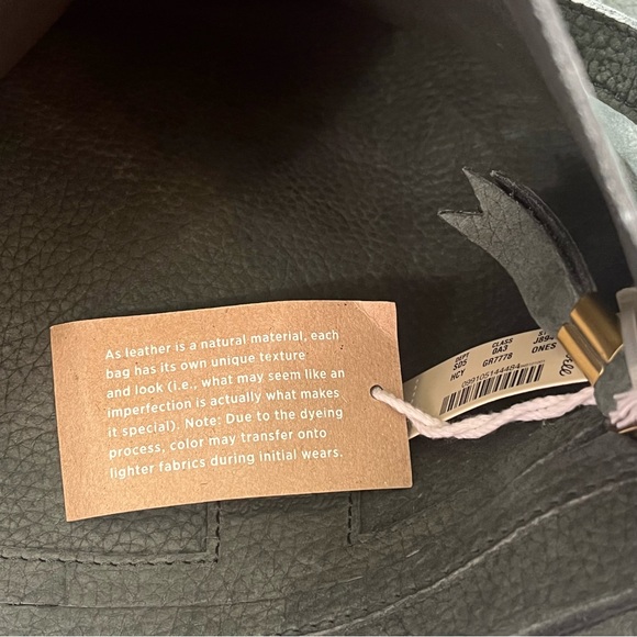 Madewell Suede Green Transport Tote Bag - Picture 5 of 6